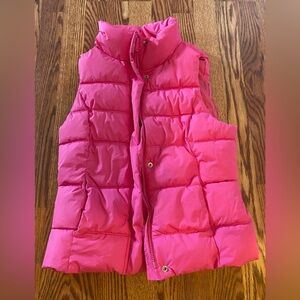 GAP Bright Pink Puffer Vest